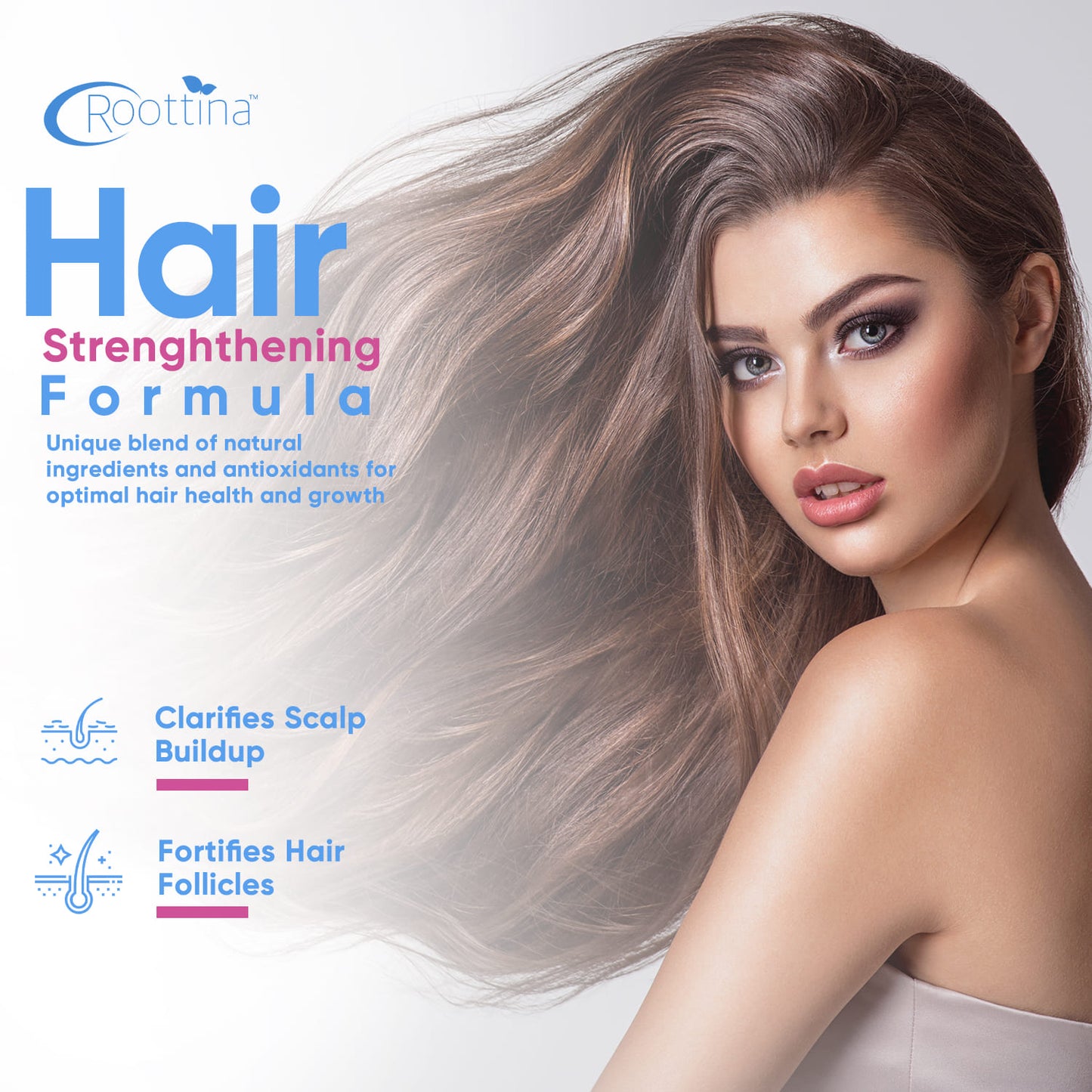 Roottina Daily Routine Shampoo and Conditioner for Women Hair Loss (16 fl oz x 2)